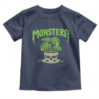 Monstera Lover Houseplant Gift Toddler T Shirt Skull Plant Pot Graphic - Wonder Print Shop