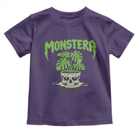 Monstera Lover Houseplant Gift Toddler T Shirt Skull Plant Pot Graphic - Wonder Print Shop