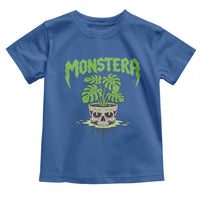 Monstera Lover Houseplant Gift Toddler T Shirt Skull Plant Pot Graphic - Wonder Print Shop