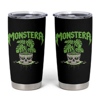 Monstera Lover Houseplant Gift Tumbler Cup Skull Plant Pot Graphic - Wonder Print Shop