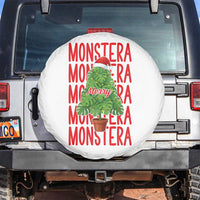 Merry Monstera Spare Tire Cover Plant Lover Christmas Gift - Wonder Print Shop