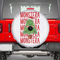 Merry Monstera Spare Tire Cover Plant Lover Christmas Gift - Wonder Print Shop