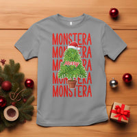 Merry Monstera T Shirt Plant Lover Christmas Gift - Wonder Print Shop