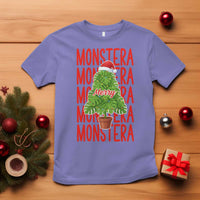 Merry Monstera T Shirt Plant Lover Christmas Gift - Wonder Print Shop