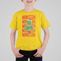 Merry Monstera T Shirt For Kid Plant Lover Christmas Gift - Wonder Print Shop