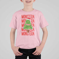 Merry Monstera T Shirt For Kid Plant Lover Christmas Gift - Wonder Print Shop