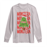 Merry Monstera Long Sleeve Shirt Plant Lover Christmas Gift - Wonder Print Shop
