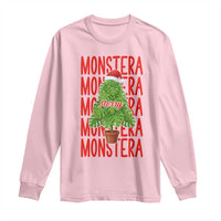 Merry Monstera Long Sleeve Shirt Plant Lover Christmas Gift - Wonder Print Shop