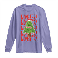 Merry Monstera Long Sleeve Shirt Plant Lover Christmas Gift - Wonder Print Shop