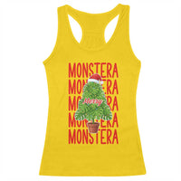 Merry Monstera Racerback Tank Top Plant Lover Christmas Gift - Wonder Print Shop