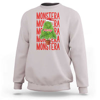 Merry Monstera Sweatshirt Plant Lover Christmas Gift - Wonder Print Shop