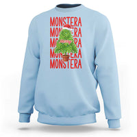 Merry Monstera Sweatshirt Plant Lover Christmas Gift - Wonder Print Shop