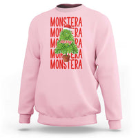 Merry Monstera Sweatshirt Plant Lover Christmas Gift - Wonder Print Shop