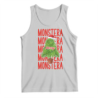 Merry Monstera Tank Top Plant Lover Christmas Gift - Wonder Print Shop