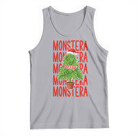 Merry Monstera Tank Top Plant Lover Christmas Gift - Wonder Print Shop