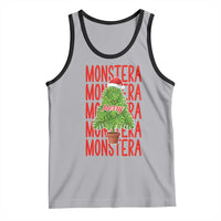 Merry Monstera Tank Top Plant Lover Christmas Gift - Wonder Print Shop