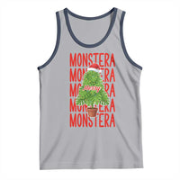 Merry Monstera Tank Top Plant Lover Christmas Gift - Wonder Print Shop