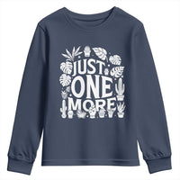 Plant Lover Humor Youth Sweatshirt Just One More - Wonder Print Shop