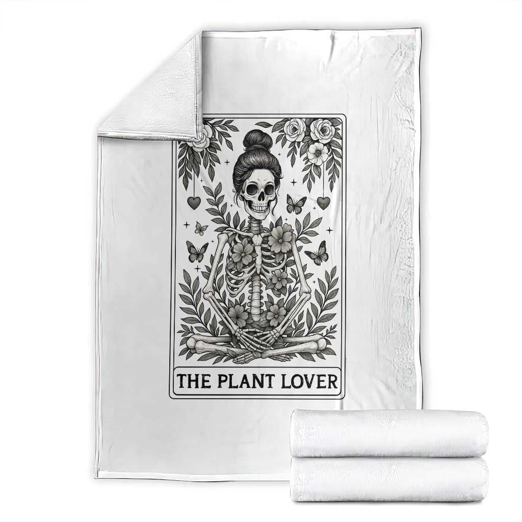 Dark Humor Tarot Card Plant Lover Gift Throw Blanket - Wonder Print Shop