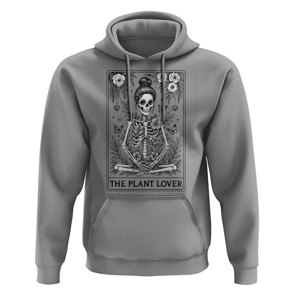Dark Humor Tarot Card Plant Lover Gift Hoodie - Wonder Print Shop