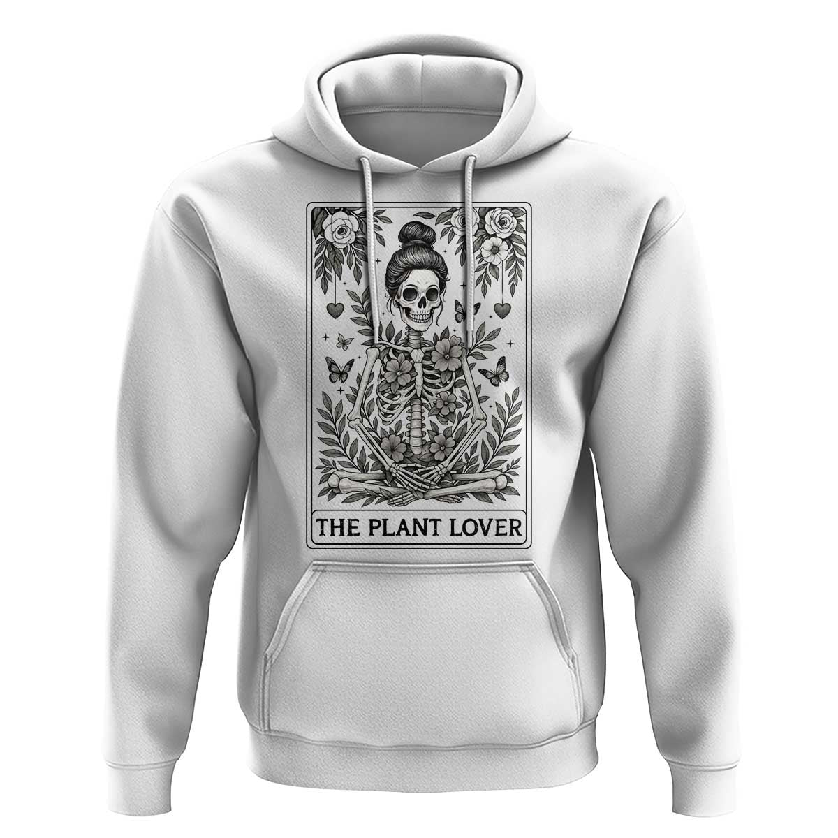 Dark Humor Tarot Card Plant Lover Gift Hoodie - Wonder Print Shop