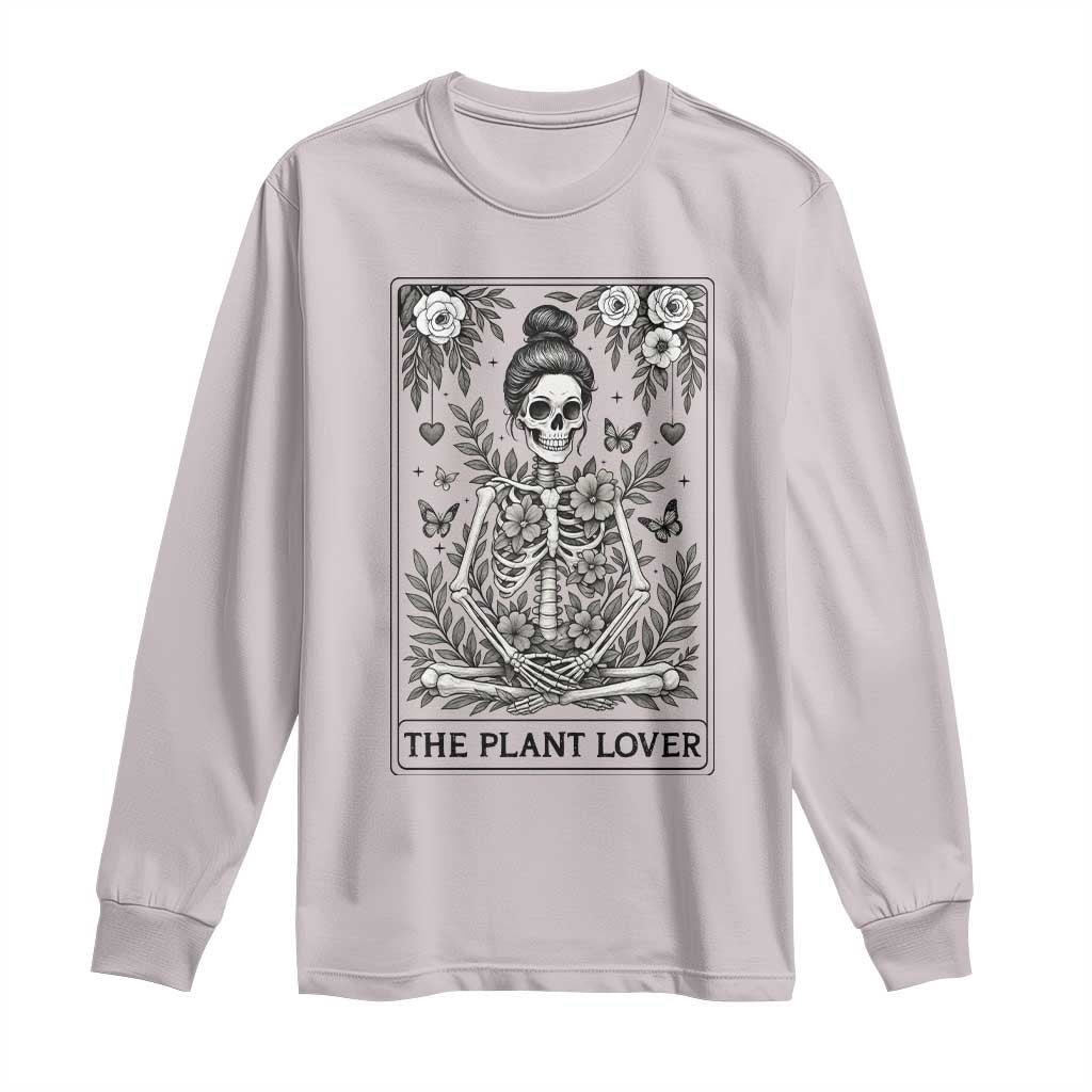 Dark Humor Tarot Card Plant Lover Gift Long Sleeve Shirt - Wonder Print Shop