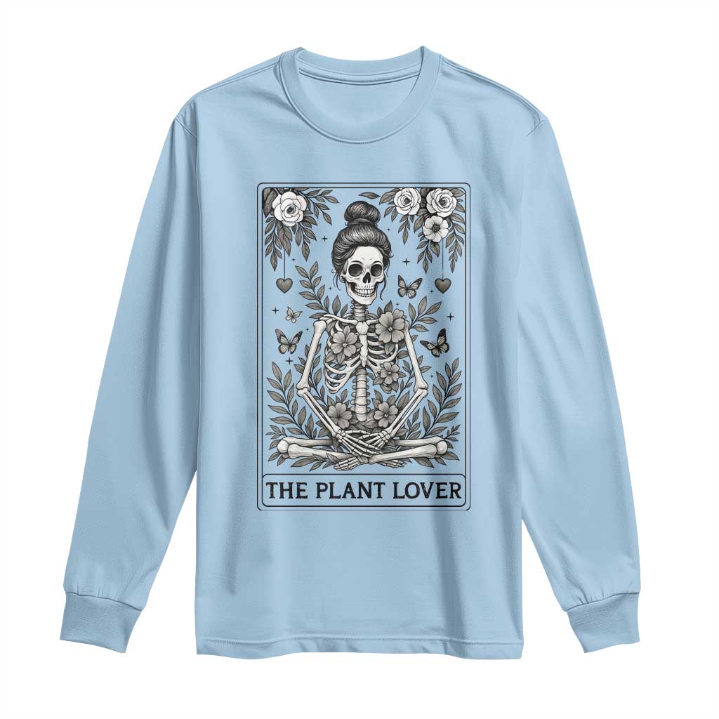 Dark Humor Tarot Card Plant Lover Gift Long Sleeve Shirt - Wonder Print Shop