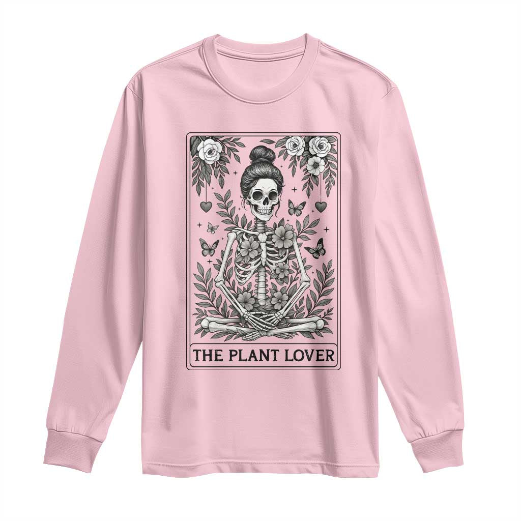Dark Humor Tarot Card Plant Lover Gift Long Sleeve Shirt - Wonder Print Shop
