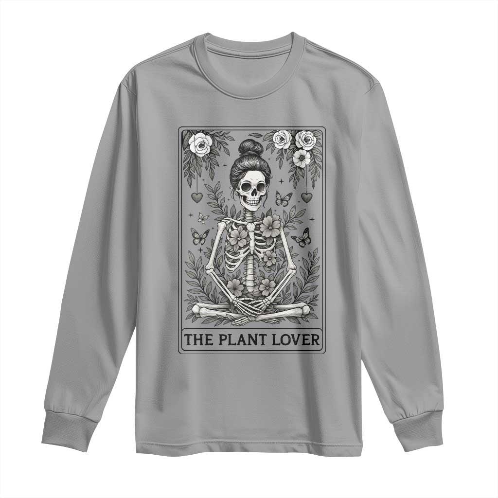 Dark Humor Tarot Card Plant Lover Gift Long Sleeve Shirt - Wonder Print Shop