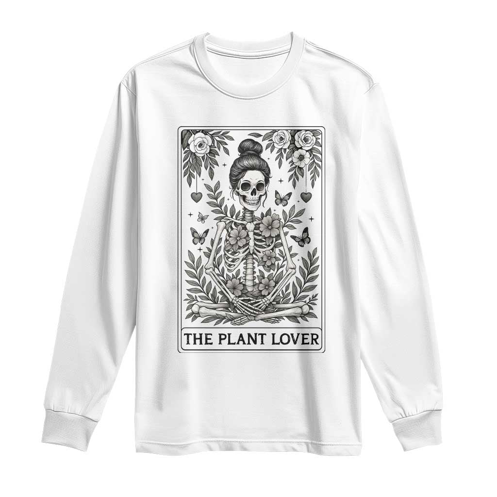 Dark Humor Tarot Card Plant Lover Gift Long Sleeve Shirt - Wonder Print Shop