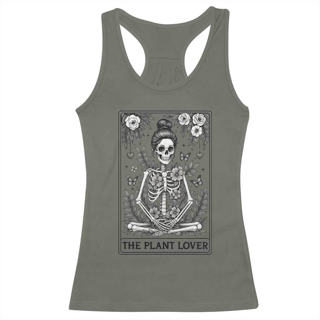 Dark Humor Tarot Card Plant Lover Gift Racerback Tank Top - Wonder Print Shop