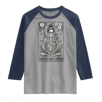 Dark Humor Tarot Card Plant Lover Gift Raglan Shirt - Wonder Print Shop