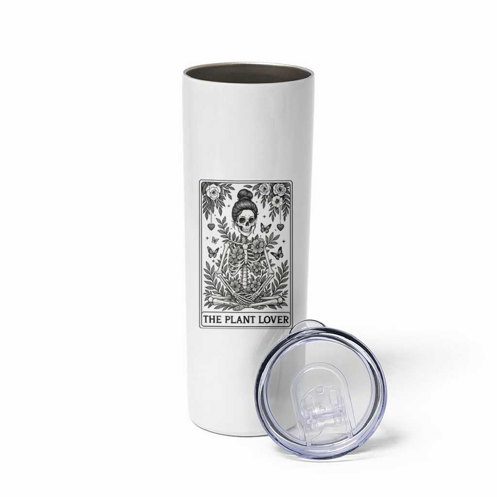 Dark Humor Tarot Card Plant Lover Gift Skinny Tumbler - Wonder Print Shop