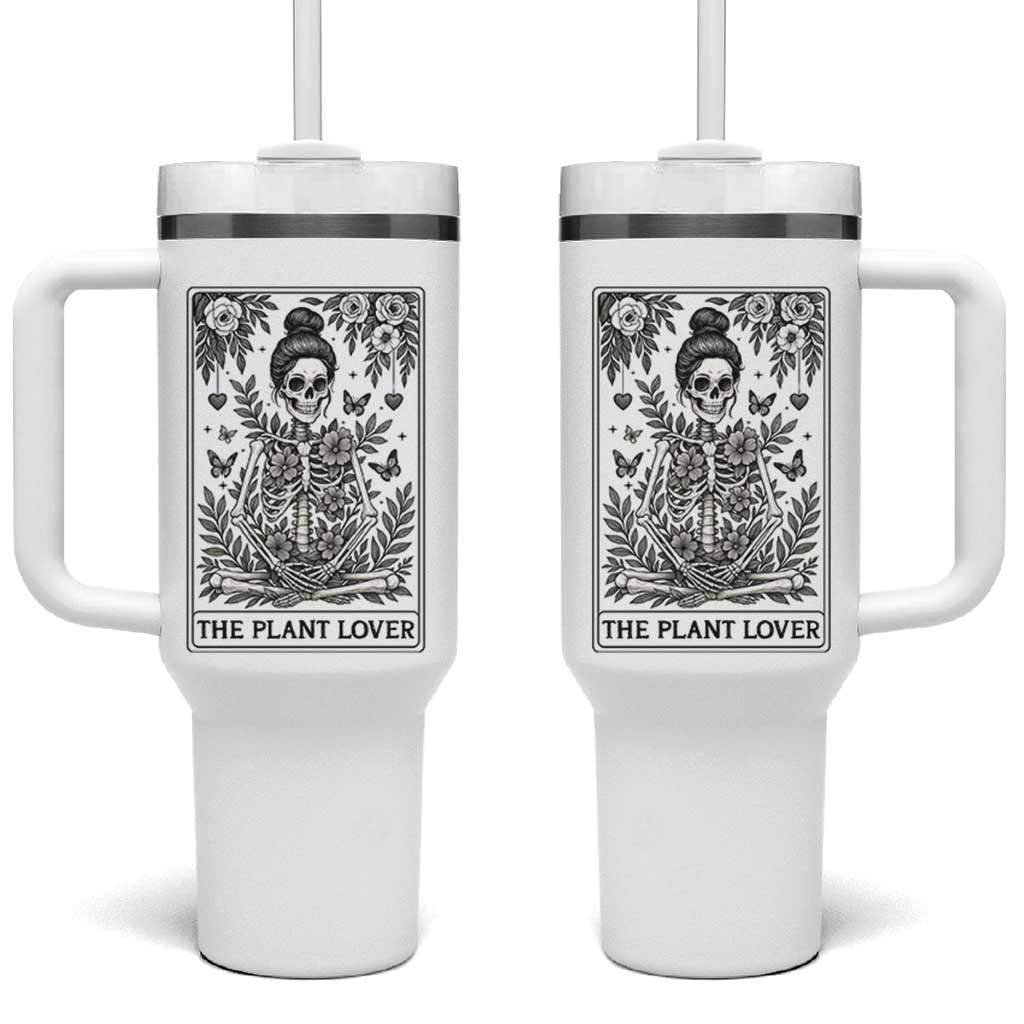 Dark Humor Tarot Card Plant Lover Gift Tumbler With Handle - Wonder Print Shop