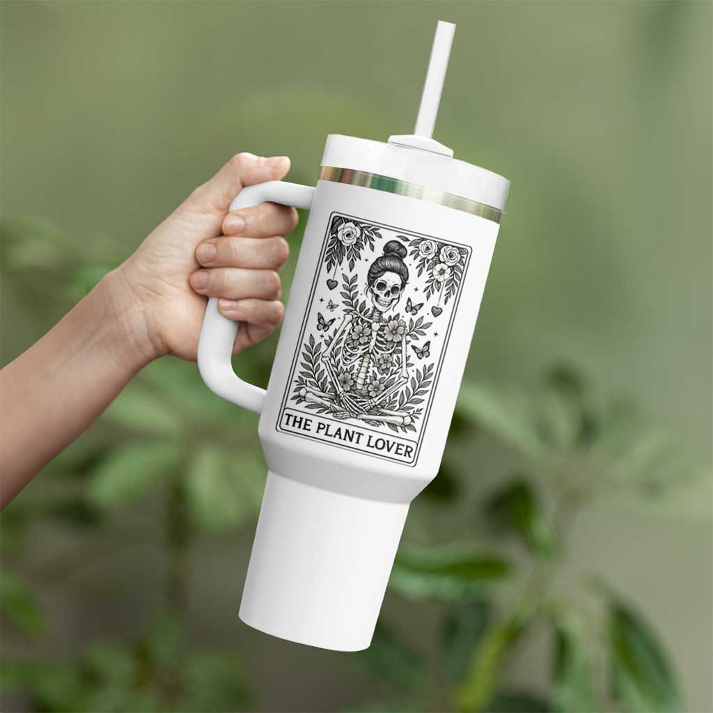 Dark Humor Tarot Card Plant Lover Gift Tumbler With Handle - Wonder Print Shop