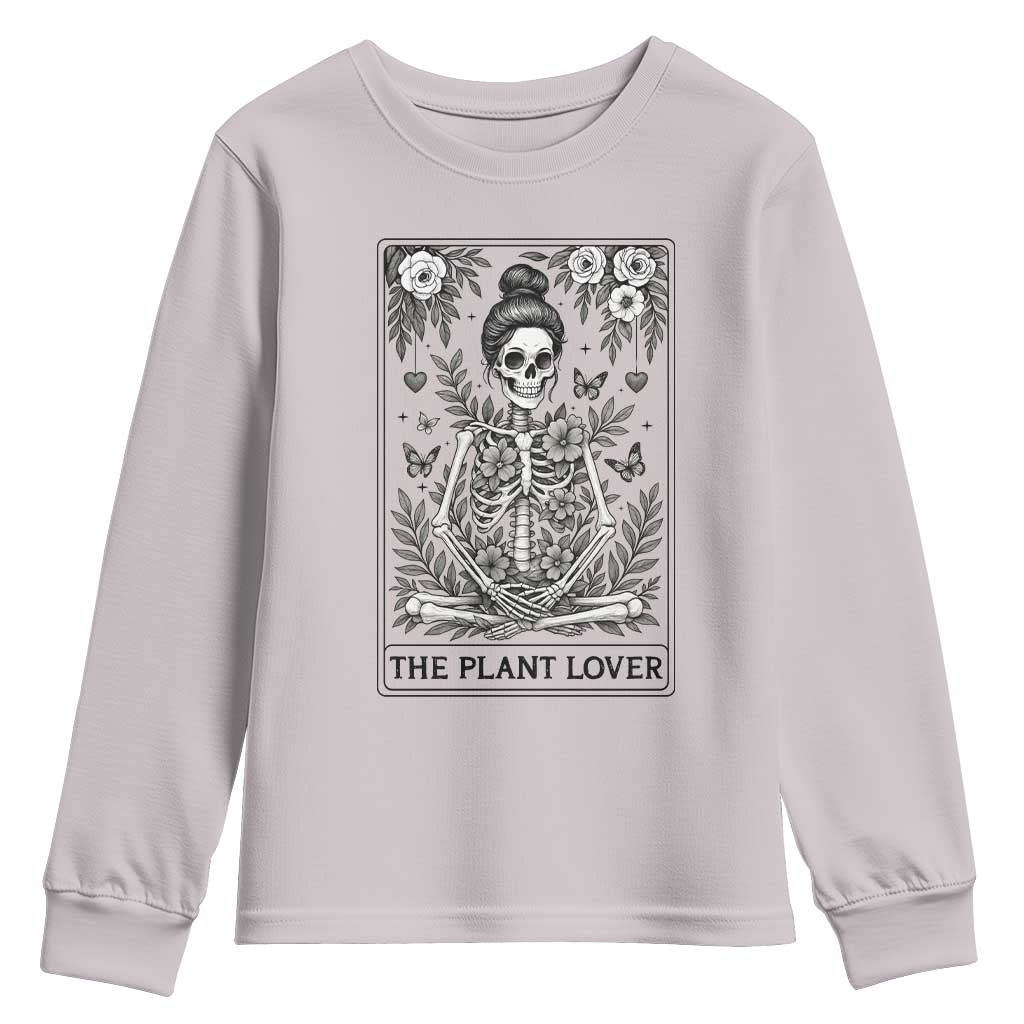 Dark Humor Tarot Card Plant Lover Gift Youth Sweatshirt - Wonder Print Shop