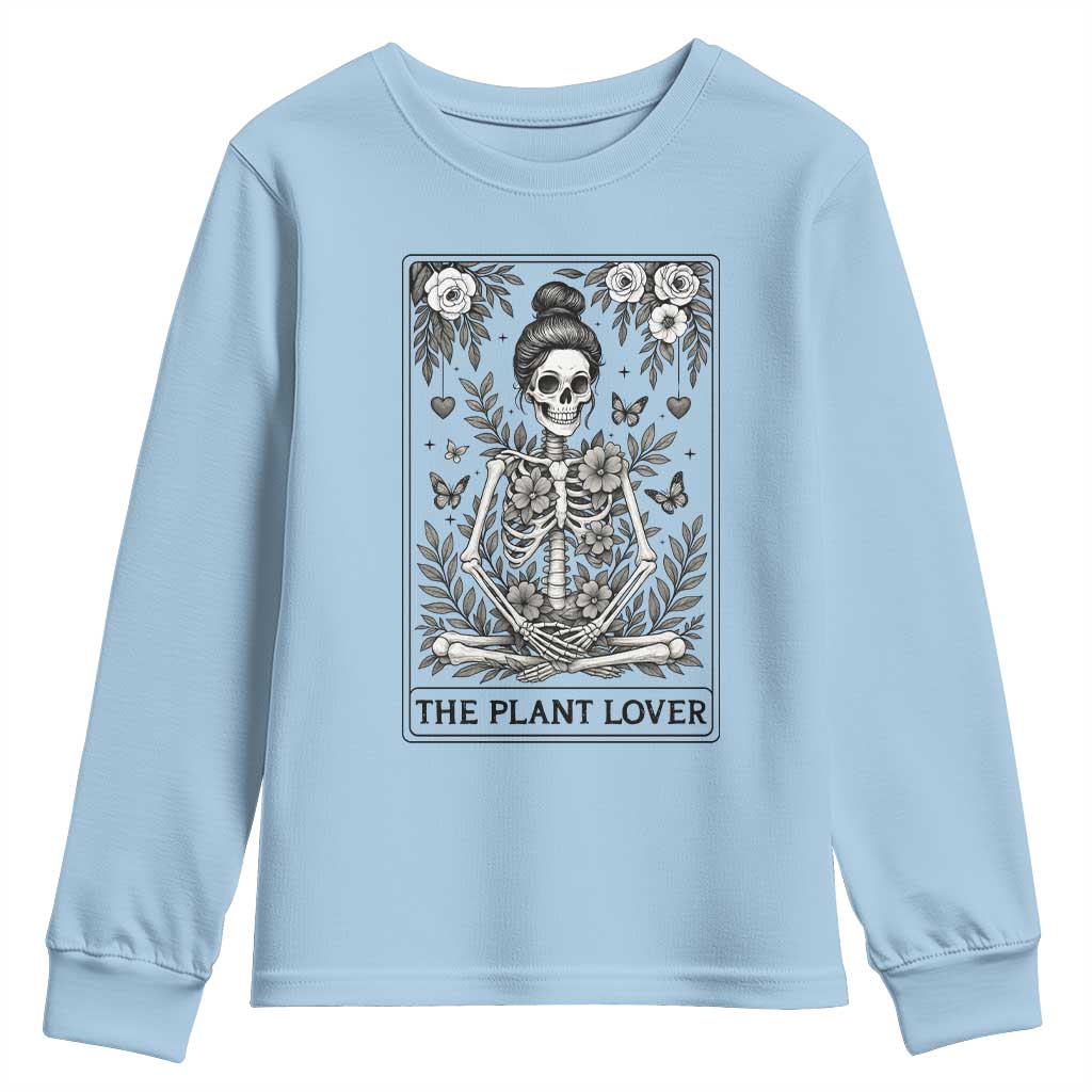 Dark Humor Tarot Card Plant Lover Gift Youth Sweatshirt - Wonder Print Shop