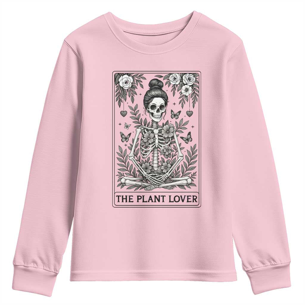 Dark Humor Tarot Card Plant Lover Gift Youth Sweatshirt - Wonder Print Shop