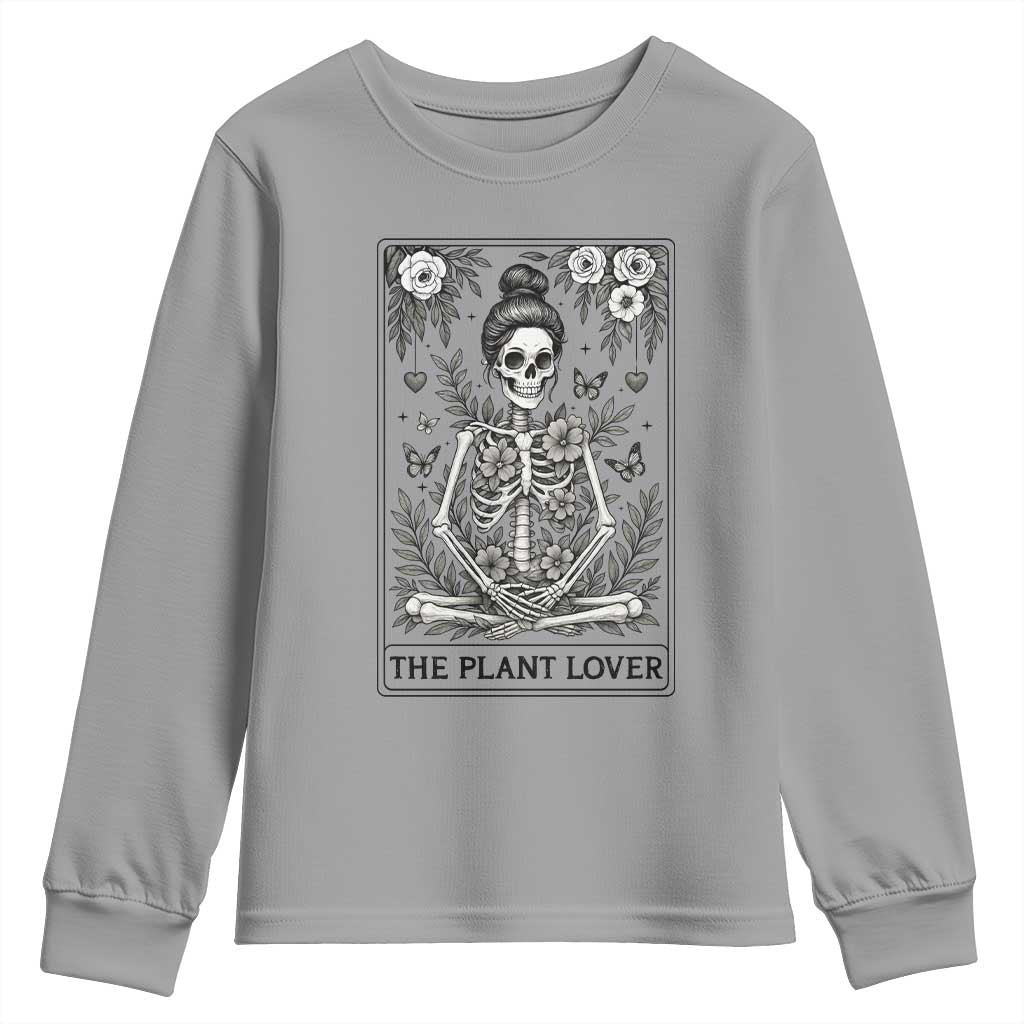 Dark Humor Tarot Card Plant Lover Gift Youth Sweatshirt - Wonder Print Shop