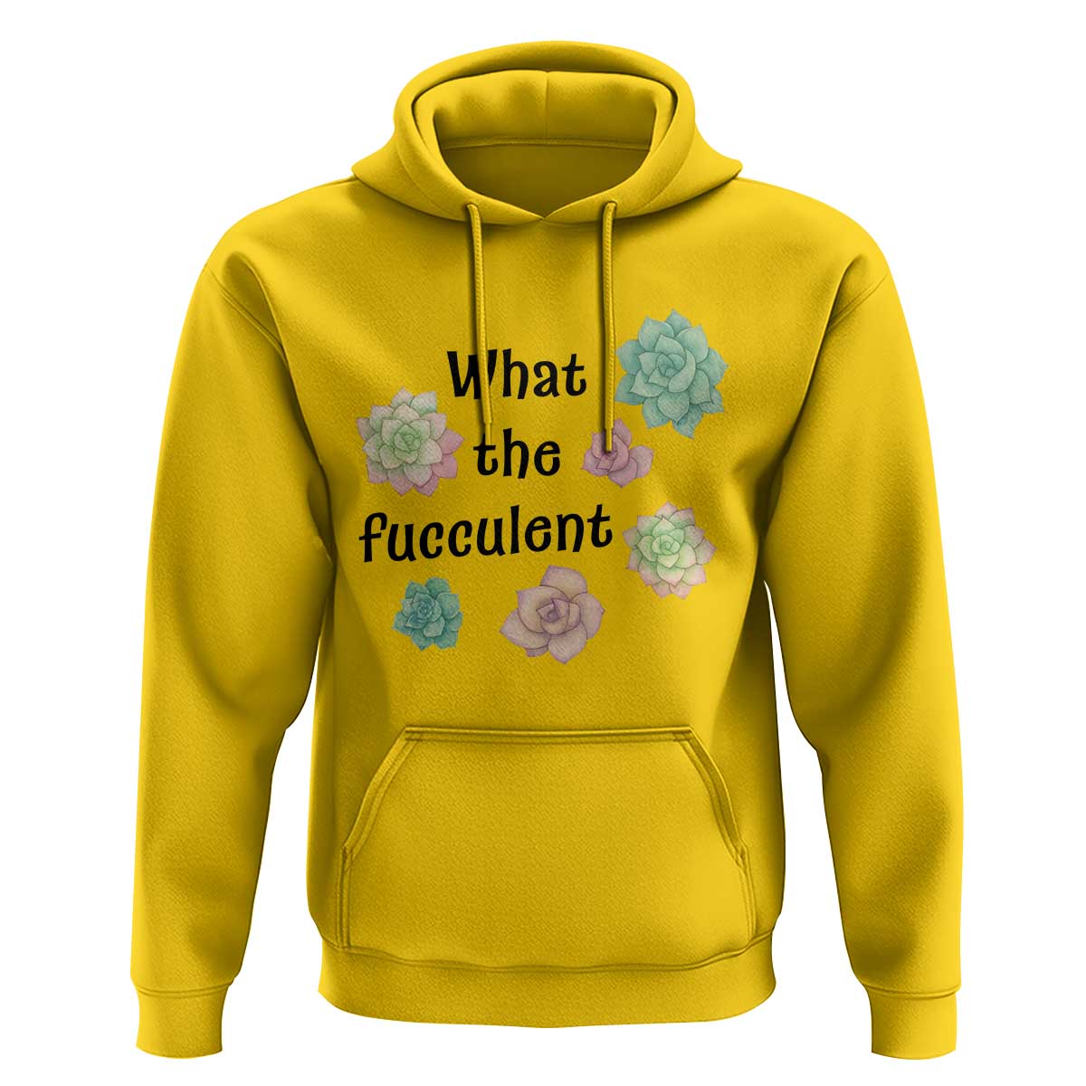 Succulent Lover Gift Hoodie What The Fucculent - Wonder Print Shop