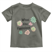 Succulent Lover Gift Toddler T Shirt What The Fucculent - Wonder Print Shop