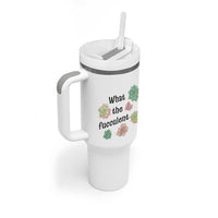 Succulent Lover Gift Tumbler With Handle What The Fucculent - Wonder Print Shop