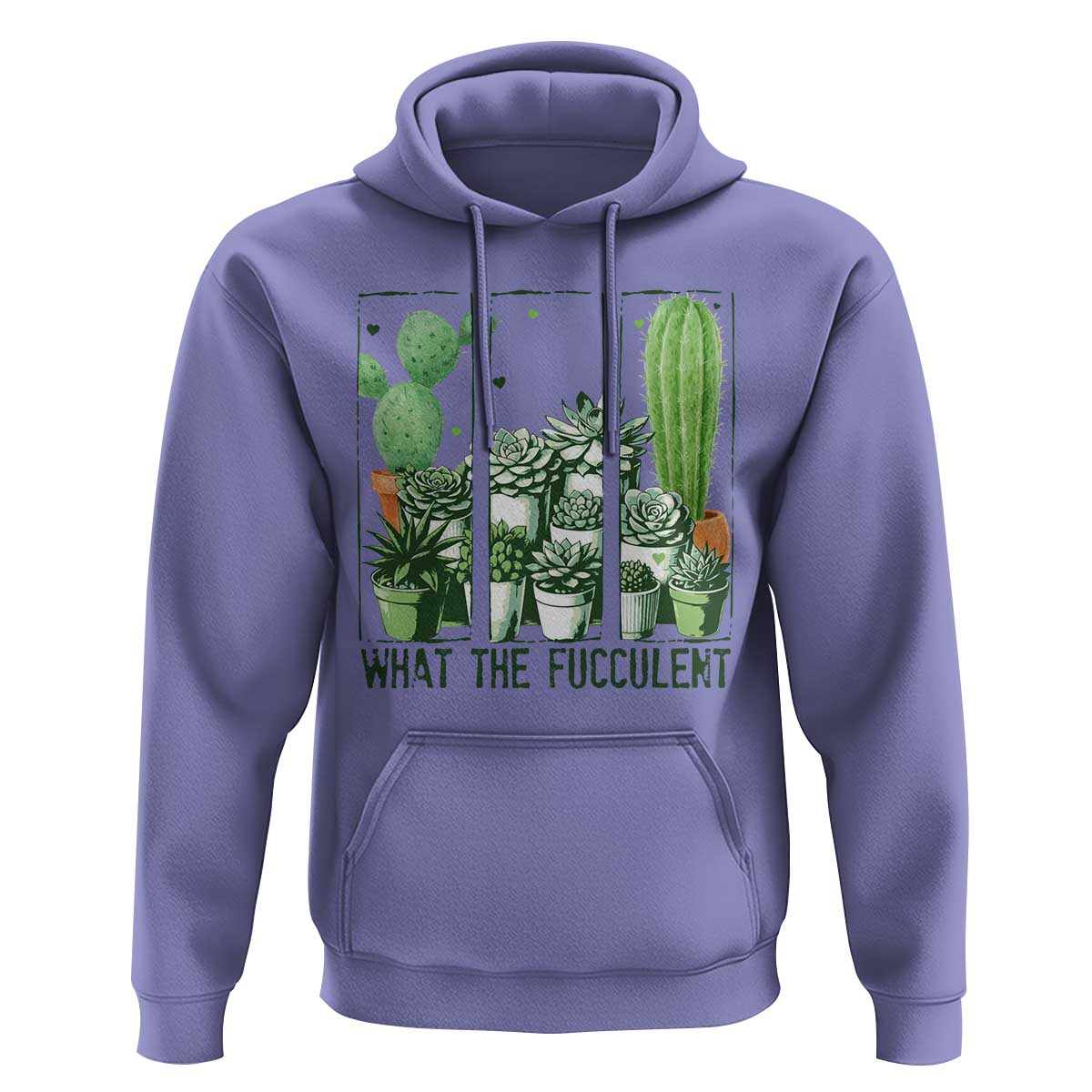 Funny Cactus Plant Lover Hoodie What The Fucculent - Wonder Print Shop