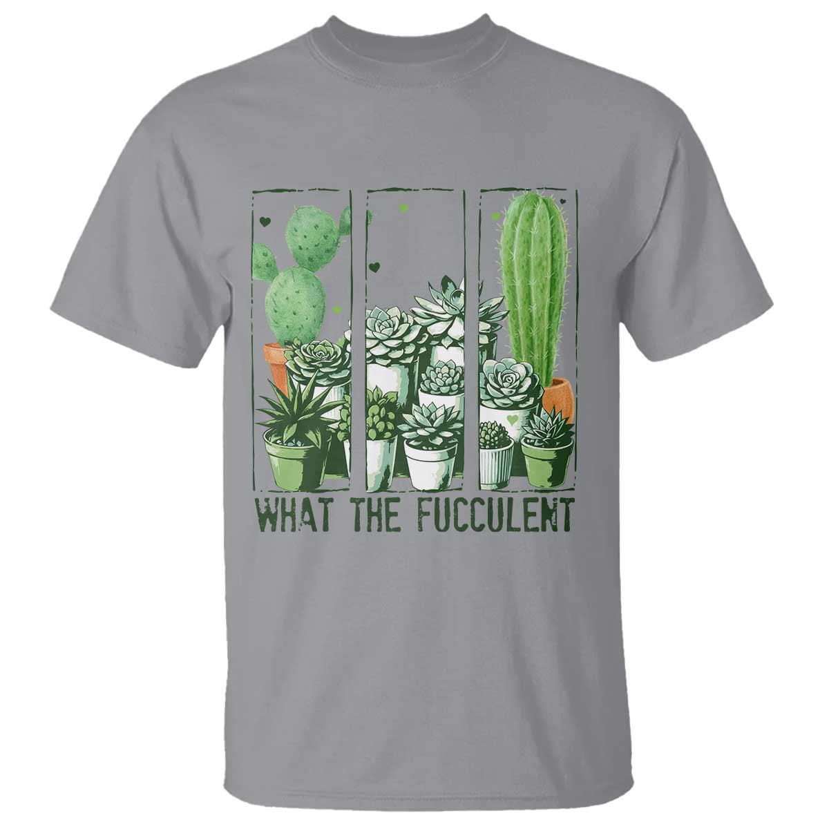 Funny Cactus Plant Lover T Shirt What The Fucculent - Wonder Print Shop