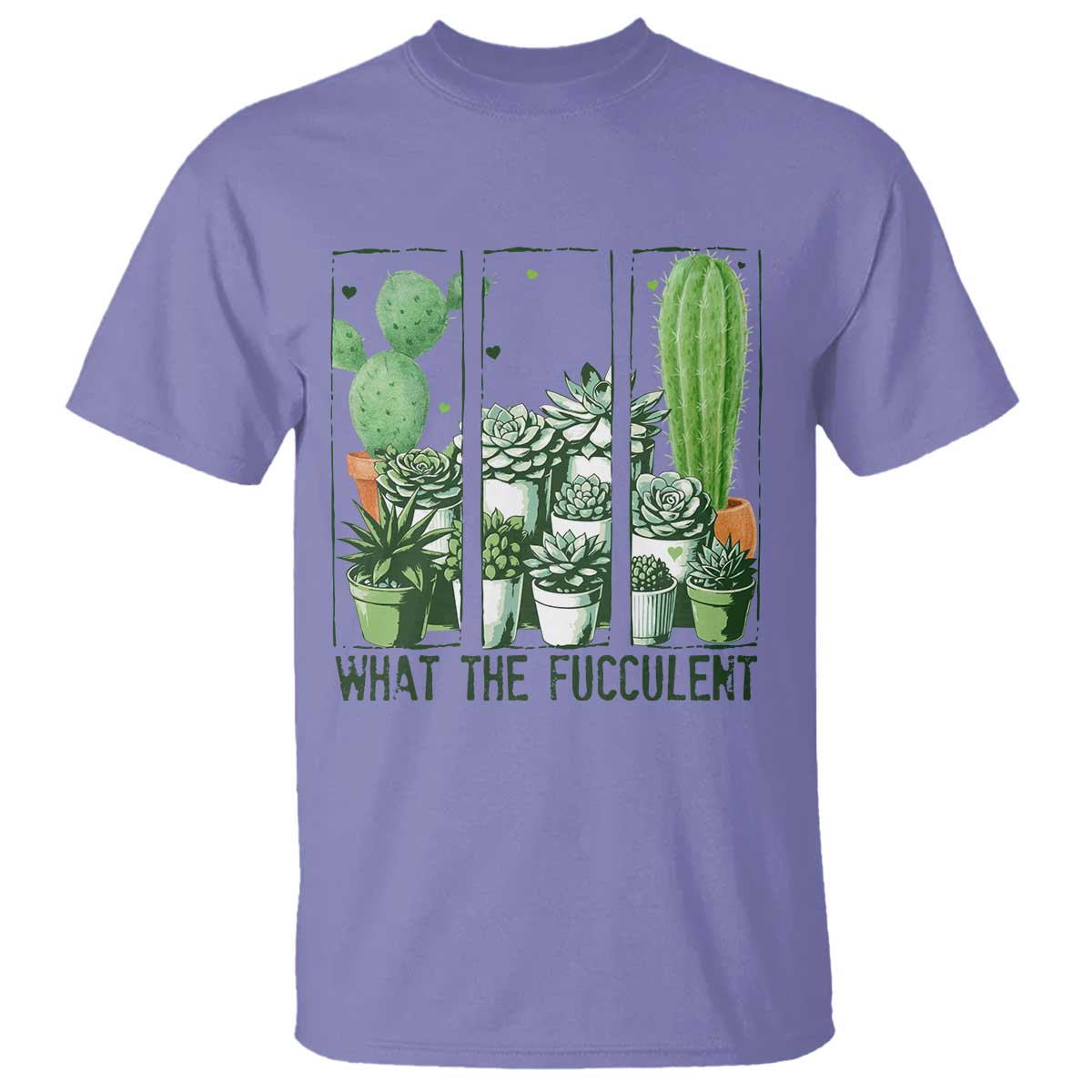 Funny Cactus Plant Lover T Shirt What The Fucculent - Wonder Print Shop