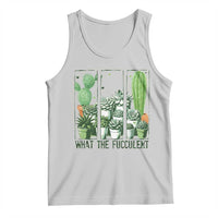 Funny Cactus Plant Lover Tank Top What The Fucculent - Wonder Print Shop