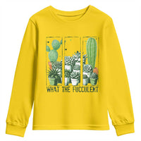 Funny Cactus Plant Lover Youth Sweatshirt What The Fucculent - Wonder Print Shop
