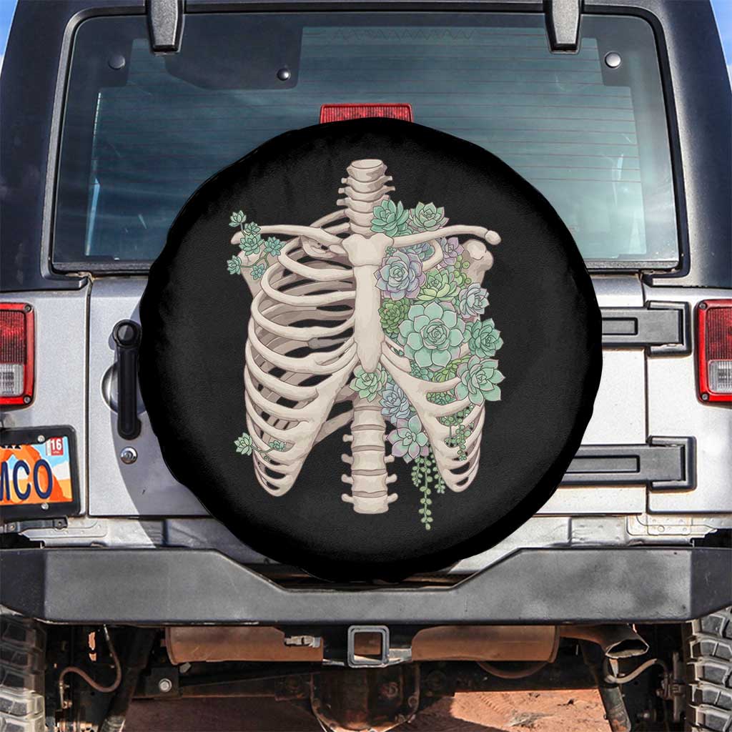 Succulent Body Skeleton Spare Tire Cover Creepy Plant Lover Gift - Wonder Print Shop
