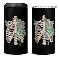 Succulent Body Skeleton 4 in 1 Can Cooler Tumbler Creepy Plant Lover Gift - Wonder Print Shop