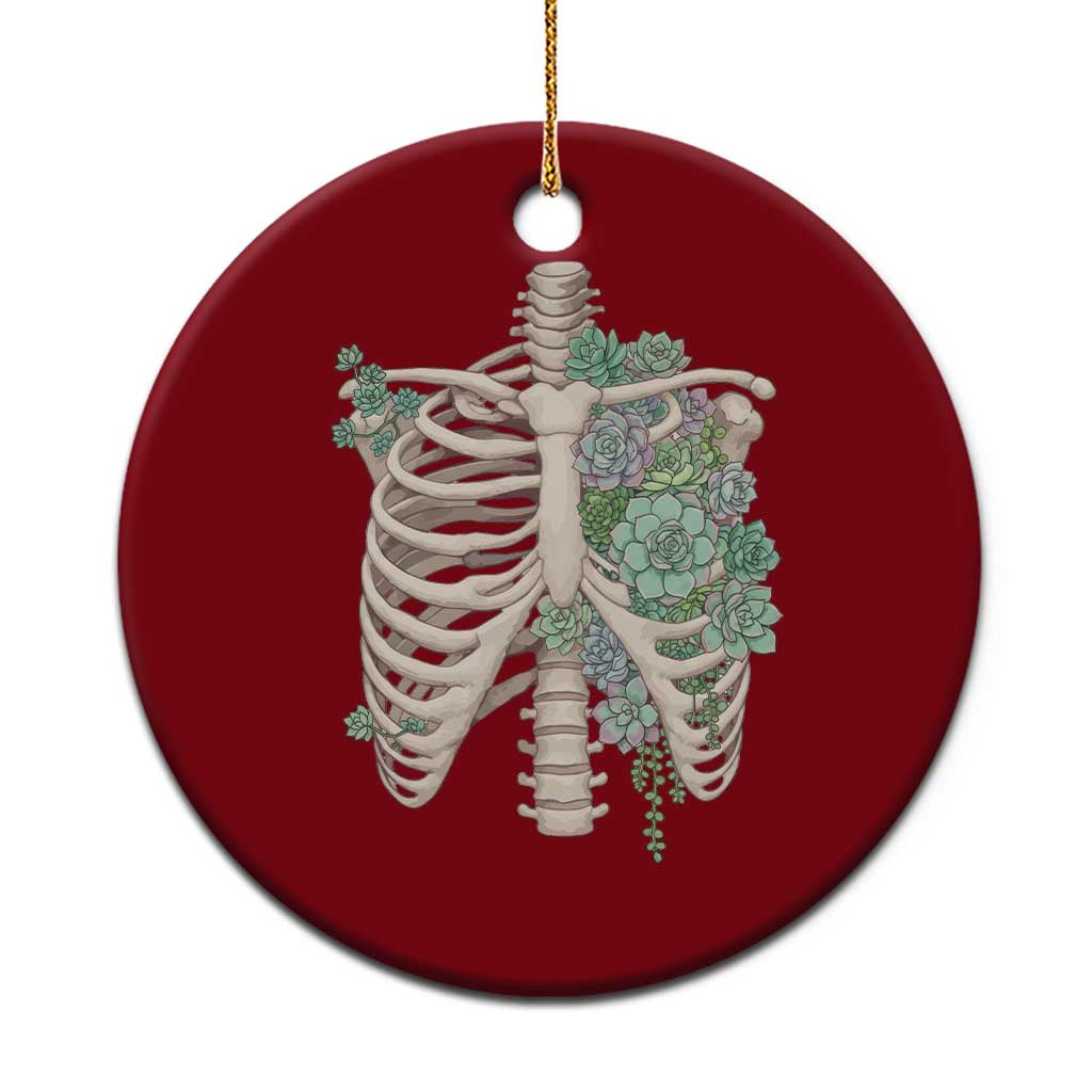 Succulent Body Skeleton Ceramic Ornament Creepy Plant Lover Gift - Wonder Print Shop